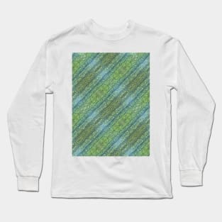 Green Veggie Skin Pattern Long Sleeve T-Shirt